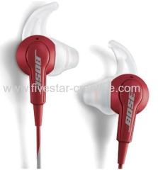 Bose SoundTrue Audio In-Ear Cranberry Red Headset Headphones with Clothing Clip