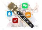 Auto FM wireless microphone recording video to share in social media