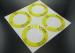 Non Yellow Polyurethane Resin Dome Stickers With White Vinyl Substrate