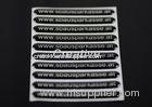 Bright Silver Metallic 3D Domed Labels , Screen Printing Domed Name Badges