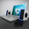 Stereo 3D sound USB portable LED lamp speaker for tablet PC / computers