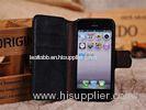 Full Color Genuine Leather Mobile Phone Cases For Sony / Nokia / HTC