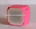 IPX4 Water resistant Square Portable Wireless Bluetooth Speaker , Bluetooth 2.1