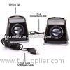 Bass 2.0 channel USB LED lights speaker with with dual passive bass woofer Driver