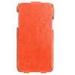 Stylish Vertical PU Vertical orange Samsung Cell Phone Cases For Women / Men