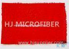 OEM Super Soft Bedside Mat / Super Absorbent Bath Mat In Red 14" x 20"