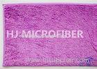 Non-Slip Purple Microfiber Mat For Home Use , Microfiber Bath Mat