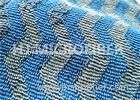 Microfiber Wavy Jacquard Twisted Pile Fabric / Mop Fabric , 150D / 144F Yarn Count