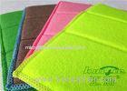 Reusable Microfiber Dishcloths Green , Kitchen Dish Towel 17 x 23cm