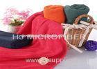 Red Washable Microfiber Body Towels / Absorbent Bath Towels 70 x 140cm