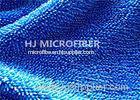 Blue Microfiber Fabric By The Yard For Mop / Microfiber Towels , Super Absorbent