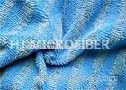 Warp Knitted Blue Microfiber Twisted Pile Fabric For Rag / Duster , Polyester Fabric