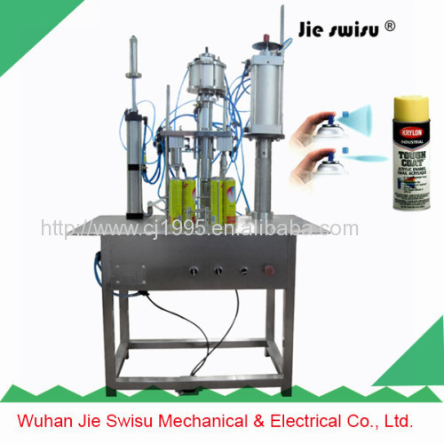 Aerosol can spray filling machine