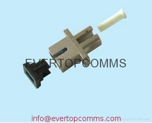 LC plastic-SC metal Fiber Optic Adapter