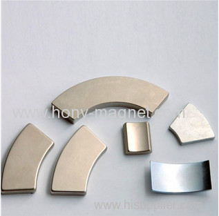 Electric motor neodymium magnets fixable arc magnet