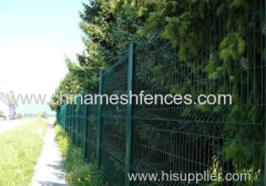 Green Colour Roadside Welded Wire Fence