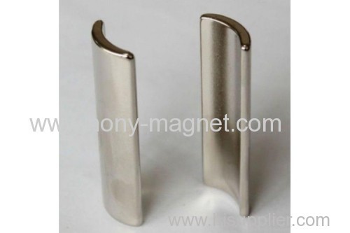 Permanent Neodymium magnetic material arc motor rotor magnets