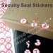 custom warranty screw security seal stickers round