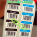 accept custom order and adhesive sticker type srandom barcode label sticker