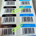 accept custom order and adhesive sticker type srandom barcode label sticker