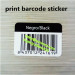 accept custom order and adhesive sticker type srandom barcode label sticker