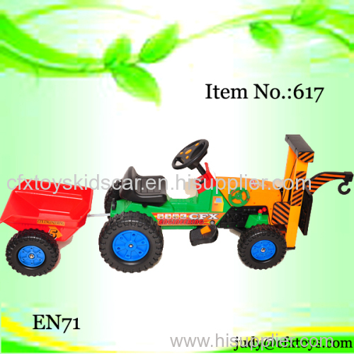 Baby toys ride on car electronic mini crane with hock