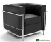 Le Corbusier LC2 armchair sofa (1 seater)