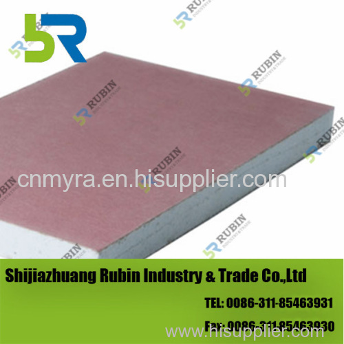 Raw material gypsum board