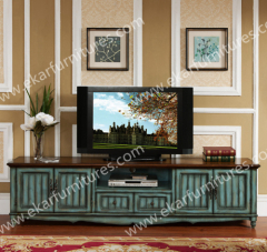Solid wood TV stand with 2 doors, furniture tv stand coner
