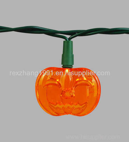 LED Halloween pumpkin light string