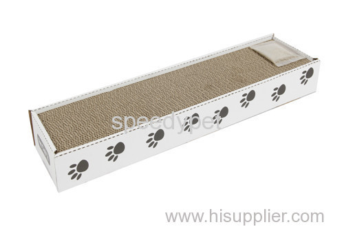 Cardboard Corrugated Cat Scratcher Board With Catnip