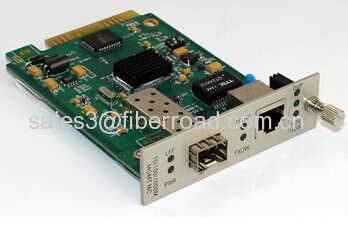 10 / 100 / 1000base-TX To 1000base-FX SNMP Media Converter Card