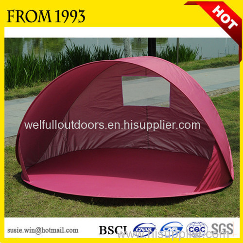 OEM 2-4Persons Waterproof Outdoor Cheap Pop Up Folding Beach Tent For Beach