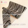 Long Pile Zebra Embossed Polyester Non Woven Flocked Velvet Fabric For Pouch Package
