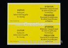 Package White Vinyl Die Cut Bumper Sticker Labels For Electronic Products
