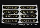 Professional Shiny Gold Chrome 3D Domed Labels / Dome Resin Sticker
