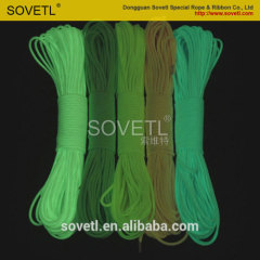 wholesale high high quality cheap glowing paracord 550