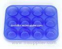 Eco-friednly Blue Custom Silicone Kitchen Utensils Customized OEM / ODM