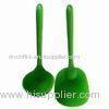 Green Light Weight Silicone Kitchen Ware , Silicone Spoon For Kids