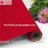 Adhesive Glue Velvet Flock Fabric for Packaging Box Material , Red Tricot Lining Fabrics