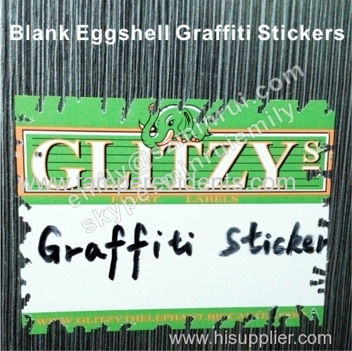 Custom Very strong adhesive destructible eggshell sticker rolls