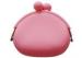 FDA Pink Waterproof 100% Silicone Coin Purses Abrasion Resistant