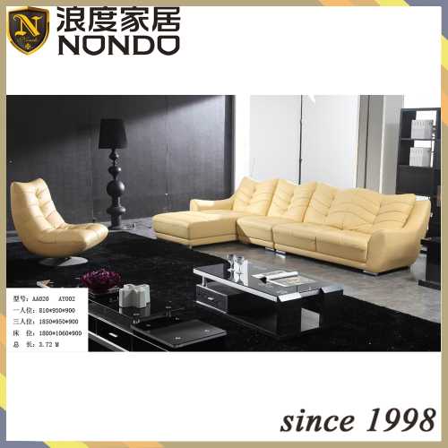 Cheap furniture living room leather sofa AA020 from China