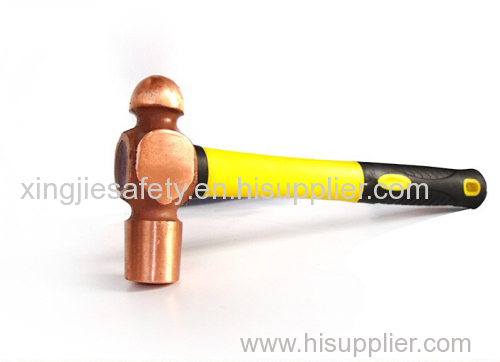 Red Copper Ball Pein Hammers Fiberglass handle
