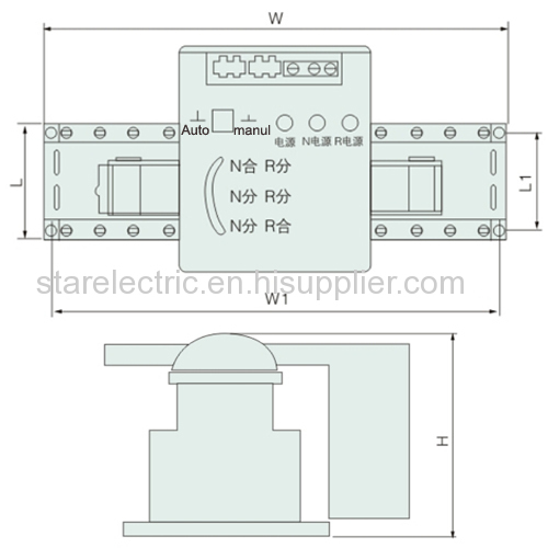 KXQ2 dual power automatic transfer switch series(CB)