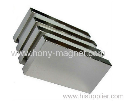 High quality N52 Neodymium block wind generator magnet