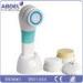 ABS Material Green Waterproof Electric Facial Cleansing Brush , Deep Pore Cleansing Brush