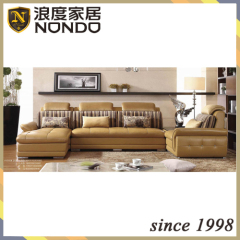 Modern sofa designs corner leather sofa AV055