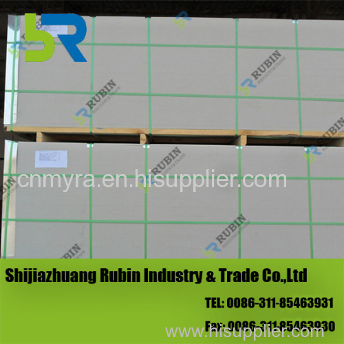 Acoustic plasterboard with ISO certification