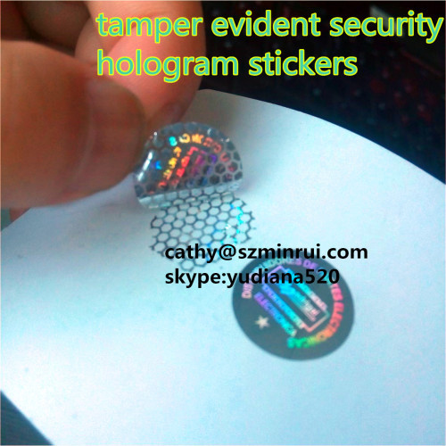 custom hologramphic logo text anti-counterfeiting holograms